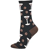 Socksmith Women's Espresso Martini Crew Socks, Black