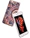 Case for Phone 6 Flower & Cover for 6S & MUQR Flexible Gel Silicone Slim Drop Proof Protection Cover Compatible with iPhone 6/6S & Wonderful Purple Floral Design