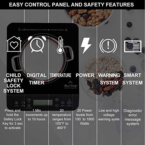 5 Duxtop+1800+Watt+Induction+Countertop+9610LS