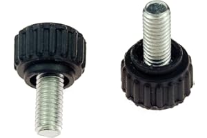 TENG LANG 20-Piece M6 Thumbscrews Threaded Knurled Thumbscrew Grip Knobs Thumb Screw for Machinery Latche with Storage Case (M6 x10)¡­