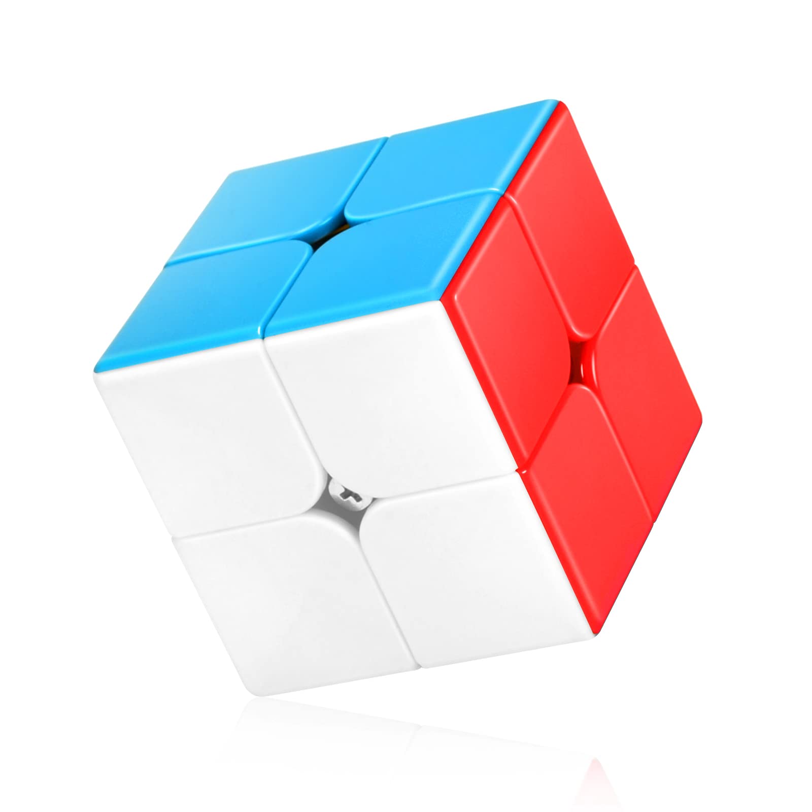 TOYESS Speed Cube 2x2 Stickerless, Smooth Magic Cube 2x2x2, Professional Puzzle Cube, Brain Teasers Toys, Stocking Filler for Kids & Adults — image 1