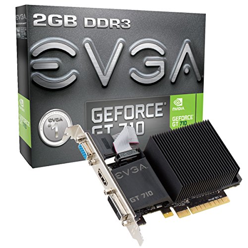 Placa de vídeo - NVIDIA GeForce GT 710 (2GB / PCI-E) - Evga - 02G-P3-2712-KR