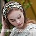 WEKEY Boho Headband - Turban Headbands for Women Knot Headband Bohemian Floral Print Twist Wide Criss Cross Headbands Elastic Hair Bands Head Wraps - 4 Pack