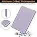 Soke Case Fits for iPad 6th/5th Generation with Pencil Holder - [Full Body Protection + Auto Wake/Sleep], Shockproof Soft TPU Back Cover for Apple iPad 9.7 inch 2018/2017, Violet