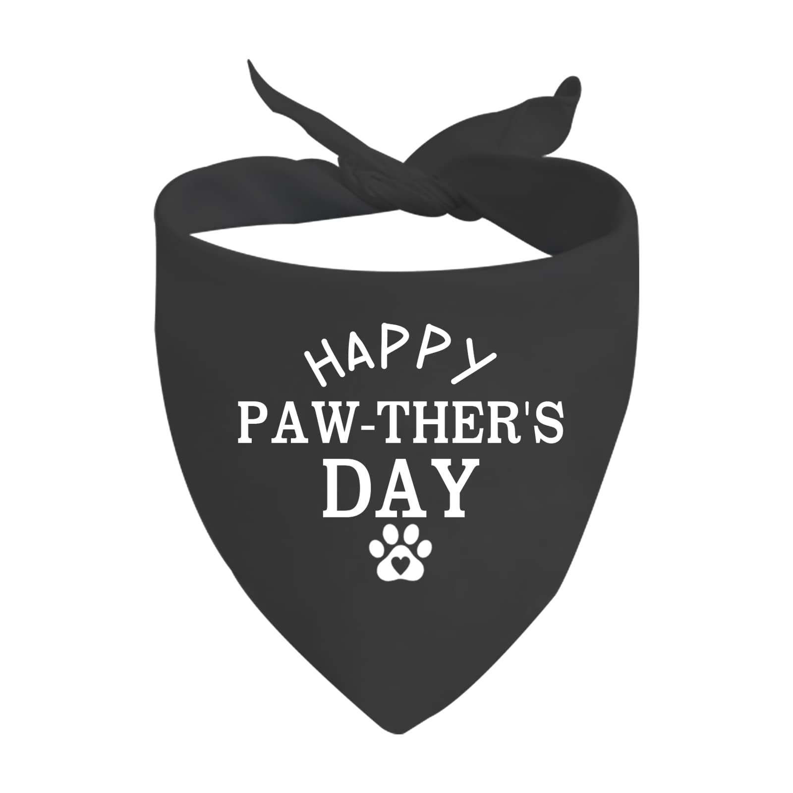 1 Piece Happy Pawther’s Day Dog Bandana Father’s Day Dog Bandana Dog Dad Gift (Happy Pawther’s Day D)