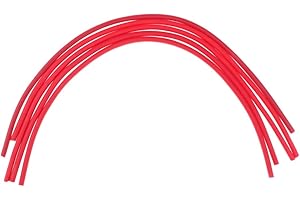 DYNWAVE 5Pcs Fishing Rig Tube Silicone Sleeves High Tubing Fishing Tackle, Red, 15.2inch