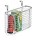 iDesign Axis Metal Over the Cabinet Storage Organizer, Waste Basket, for Aluminum Foil, Sandwich Bags, Cleaning Supplies, Garbage Bags, Bath Supplies, 5