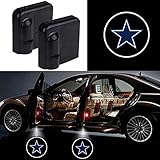 For Dallas Cowboys Car Door Led Welcome Laser Projector Car Door Courtesy Light Suitable for all vehicles.