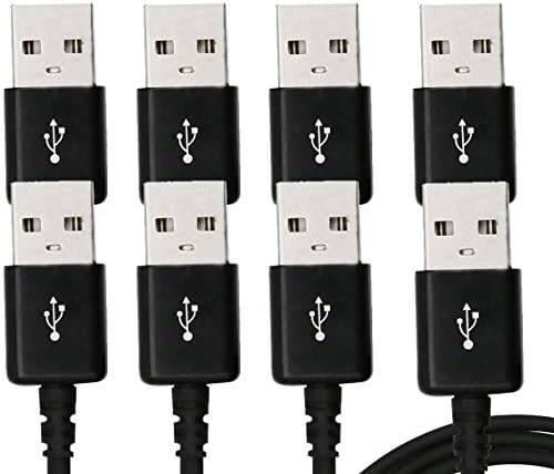 [8 Pack]Micro USB Cable PowerLine MortyMart 2A Quick Charge Metal-Plated Connectors High Speed USB 2.0 A Male to Micro B Sync and Charging Cables for Android, Samsung and More(8 Pack Black 3FT)