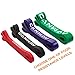 CANWAY Pull Up Assist Bands, Stretch Resistance Bands - Heavy Duty Workout/Exercise Bands - Powerlifting Bands for Strength Fitness Training - Single or Set (#1 Red (15-35 lbs))