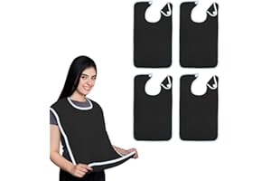 Avalon Towels Adult Bibs for Women 100% Cotton Bib for Adults for Eating - Terry Cloth Adult Bibs for Men Clothing Protectors