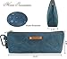 Home Innovation Zipper Pouch Tool Bags Waxed Canvas with Heavy Duty Metal Zipper and Carabiner, 4 Pack Utility Bags Water Resistant, Stand-up Tool Pouch Multi-Purpose Organizer