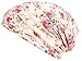 HONENNA Printed Turban Headband Chemo Cap Cotton Soft Sleep Beanie (Pink)