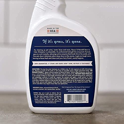 Rocco & Roxie Stain & Odor Eliminator for Strong Odor EnzymePowered