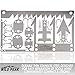 Wild Peak Survival Multitool Original 22-in-1 Card for Camping Gear, Hiking, Fishing, Hunting, Wilderness Survival, Preppers Bug Out Bag, Emergency Kit