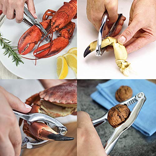 7Pcs Seafood Tools Set Crab Crackers Nut Cracker Forks Leg Lobster Sheller Knife Shellfish Opener