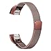 bayite Stainless Steel Bands Compatible Fitbit Alta and Alta HR, Milanese Loop Mesh Women Men(Coffee Brown Small)