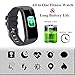 Fitness Tracker Waterproof(IP67) Fitness Watch with Heart Rate Monitor,Sleep Tracking, Step Counter Compatible Android iOS Phones Activity Tracker for Workouts for Men Women Kids,Black