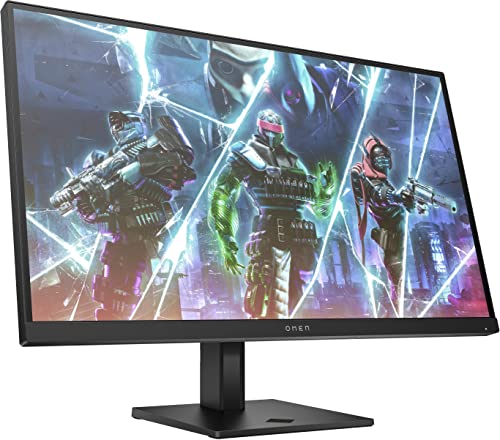 Omen 27s Gaming Monitor - 27 Zoll Bildschirm, FHD Display, 240Hz, AMD FreeSync Premium, 1 ms Reaktionszeit, 2X HDMI 2.0, Display Port 1.4, 2X USB-A, USB-B, Audioausgang, RGB Beleuchtung, schwarz