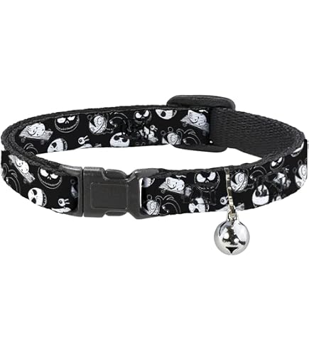 Katzenhalsband Nightmare Before Christmas – Breakaway-Sicherheit Mit Jack-Motiv (20,3–30,5 Cm)