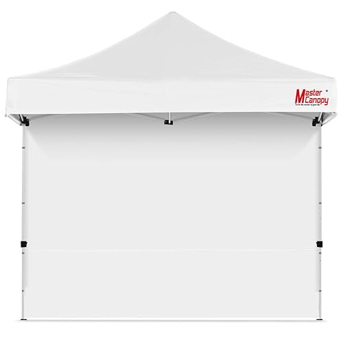 MASTERCANOPY Instant Gazebo Sidewall Panels Sunwall for 2.5x2.5M Pop Up Gazebo,1 Piece,White