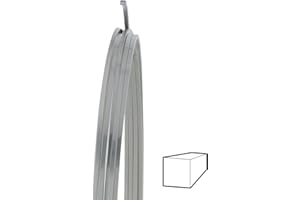 WIREJEWELRY 21 Gauge Square Dead Soft Nickel Silver Wire - 5FT