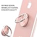 Finger Ring Stand 3 Pack, Ama Forest 360° Rotary Cell Phone Holder Finger Loop Grip Mount Universal Smartphone Kickstand for iPhone 6/6s Plus/ 7/7 Plus, Samsung Galaxy S8/S8,LG –Black Rose gold Silver