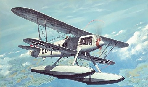 PLASTIC MODEL KIT AIRPLANE HEINKEL HE.51 B.1 FIGHTER 1/48 RODEN 453