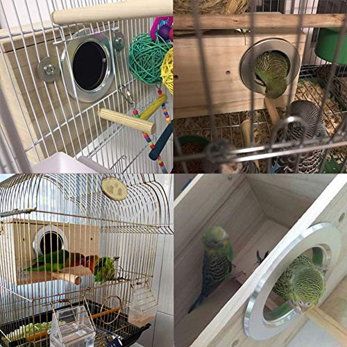 Pet Wood Parakeet Budgie Cockatiel Breeding Nesting Bird Avery Cage Box (S) - Thumbnail 7