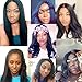 SMHair Human Hair Lace Front Wigs Kinky Straight Brazilian Virgin Wigs for Black Women Human Hair Baby Hair with Pre Plucked Hairline 24inch
