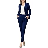 Marycrafts Women's Pant Suits Set – Professional Business Suiting Blazer and Pants 2 Piece Outfit