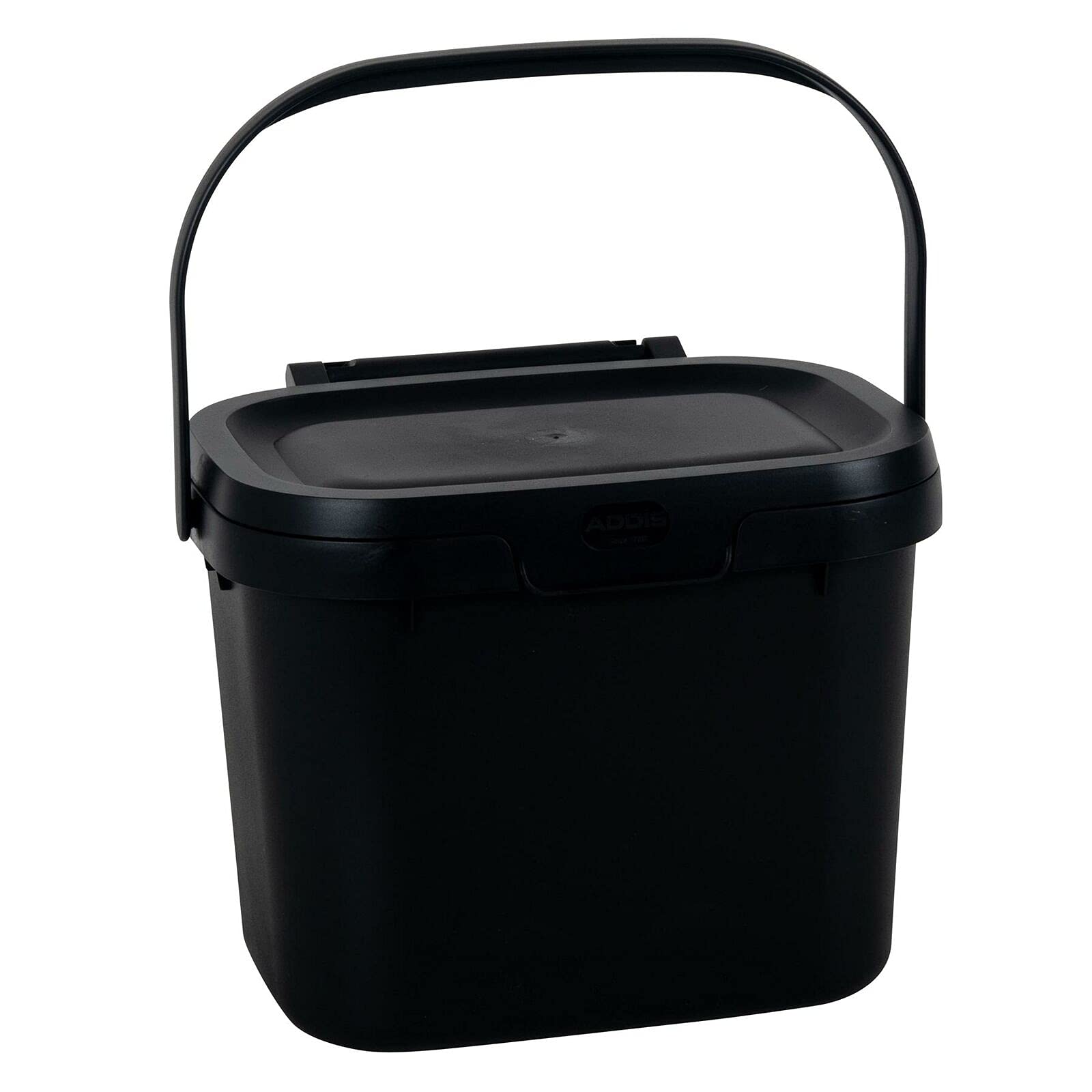 Addis 518253 Everyday Kitchen Food Waste Compost Caddy Bin, 4.5 Litre, Black