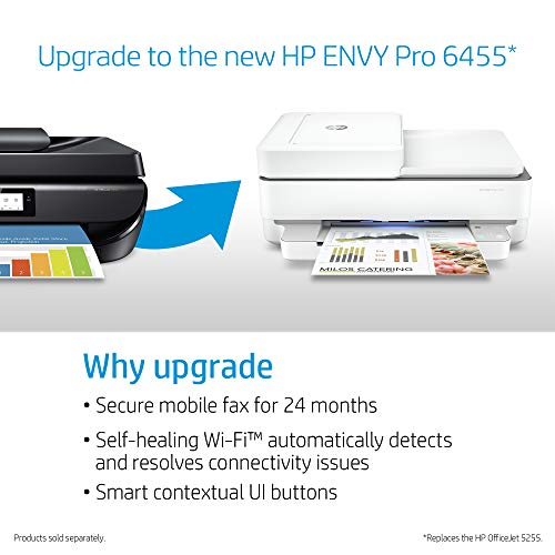 HP OfficeJet 5255 Wireless AllinOne Printer, HP Instant Ink, Works