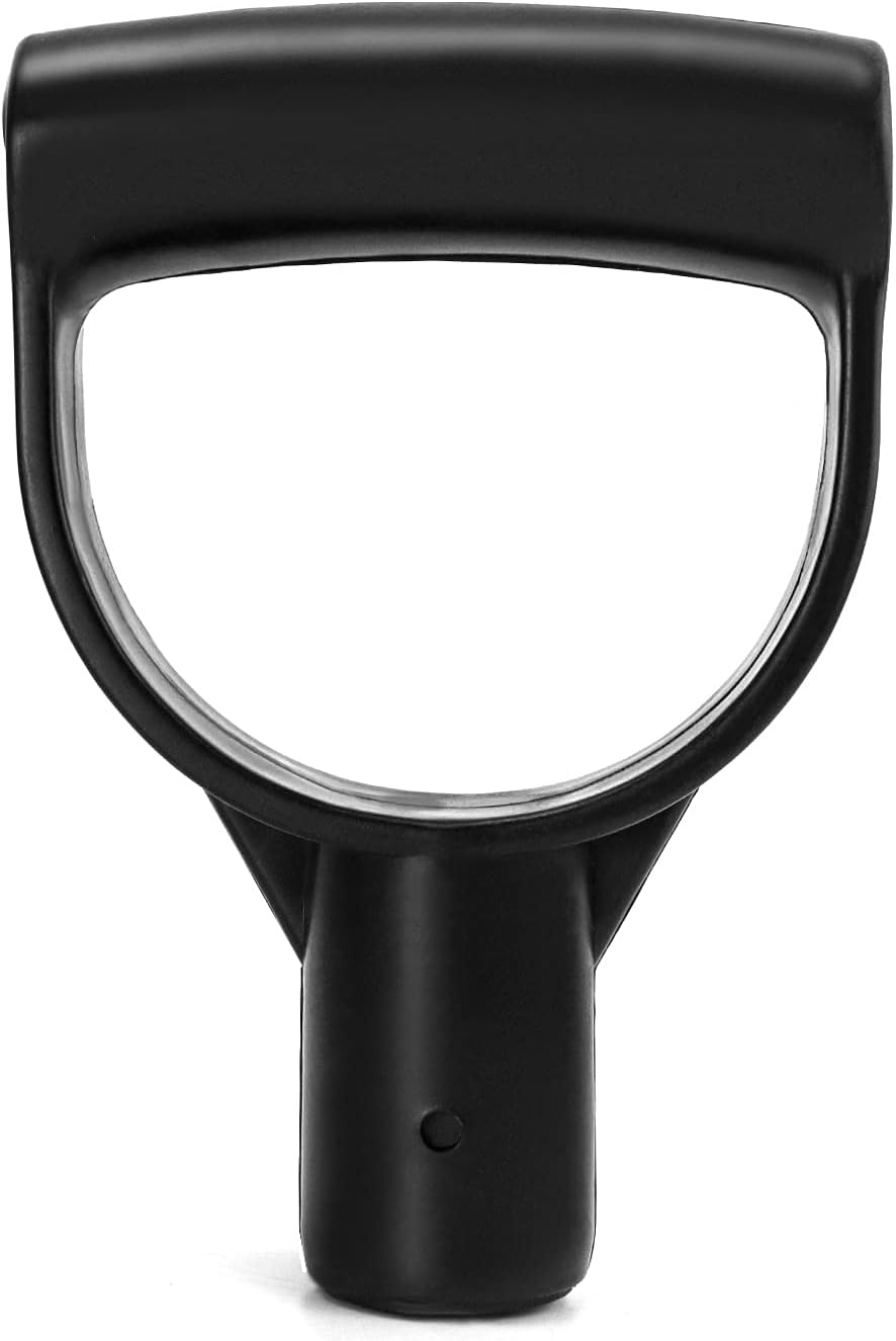QWORK Spade Handle Replacement 25mm Inner Diameter Garden Fork Handle Black