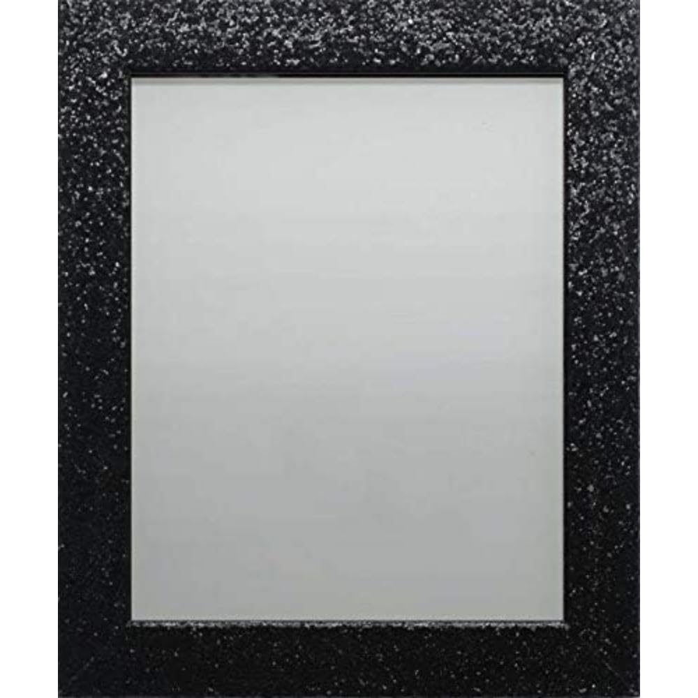 Frame Company Glitter Sparkly Picture Photo Frame, Black, 12x8 inch *Choice of Colours & Sizes*Fitted with Real Glass