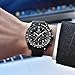 Watches, Mens' watches Chronograph Sport Watch Waterproof Date Quartz Wrist Watch in Black Silicone Band