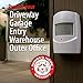 Driveway Alarm - Wireless Motion Sensor Alert System with Long Range Receiver & Transmitter. Home or Office Security Protection - Front Doors, Entryways, Garages, Alleyways, Stockrooms and Warehouses.