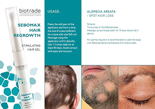 Biotrade Sebomax Anti Hair Loss Gel 3 X 8 5 Ml 3 Months Supply