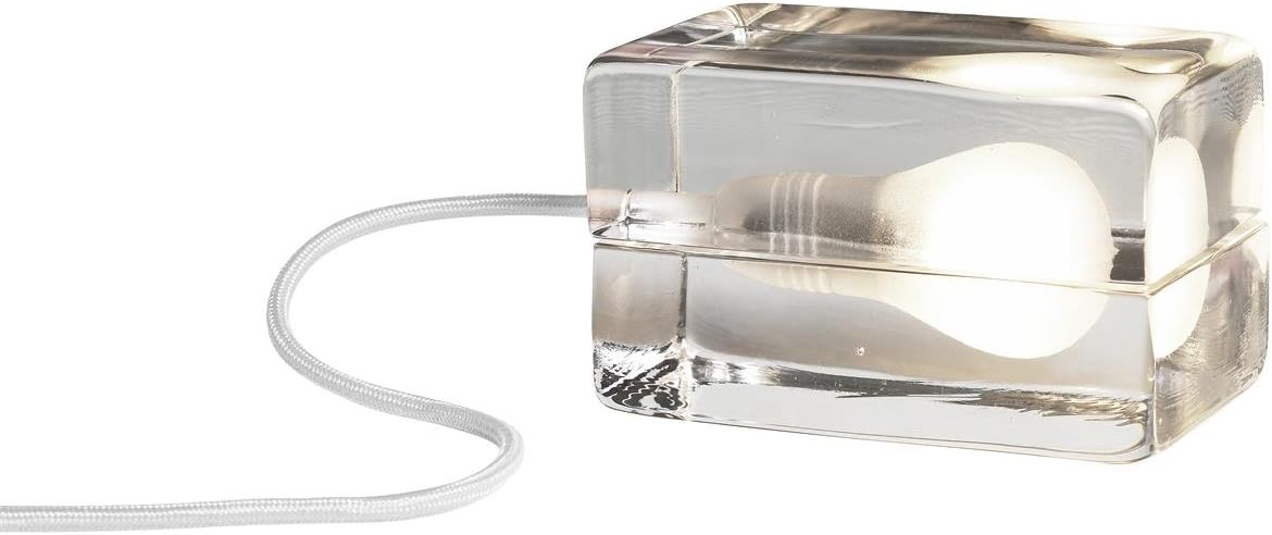 Block Lamp Table Lamp transparent/cable white