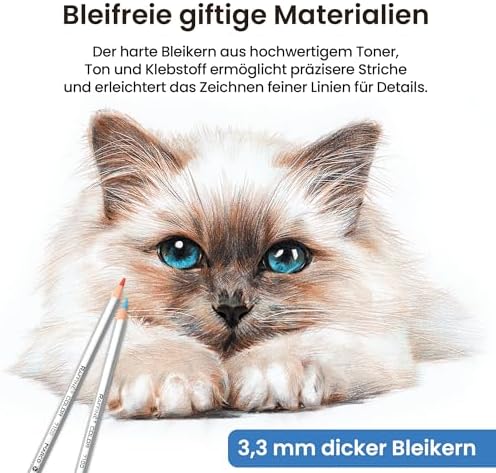 7120 Buntstifte - 36 Wasserlösliche Farben - Sechskantige Holzstifte mit Pinsel - Set für Anfänger - In einer eisernen Schachtel verpackt, leicht tragbar (D7120-36TN)