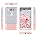ULAK Case, 3 in 1 Shield Shock Absorbing Case with Hybrid Cover Soft Silicone Hard PC for LG V10 (5.7