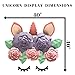 Unicorn Paper Flower Kit - DIY Unicorn Face Paper Flower Backdrop - 120 Piece Set - Unicorn Horn, Ears, and Lashes, 5 Flowers, 4 Leaves (Multi Color Unicorn Set)
