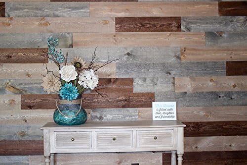 Dakota Rustic Wood Panels / Decorative Paneling For DIY Walls, Home Improvement 9 sq ft