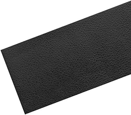 Ninepeak Leather Repair Patch Firstaid for Sofas Car Seats Handbags Jackets, 6" x 24" (Black)