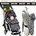 Stroller Cover and Baby Carrier Cover. Double Fleece Winter Cover - Fits Onto All Carriers & Strollers. Adjustable with Hoodie. 5-in-1 Multipurpose. Grey