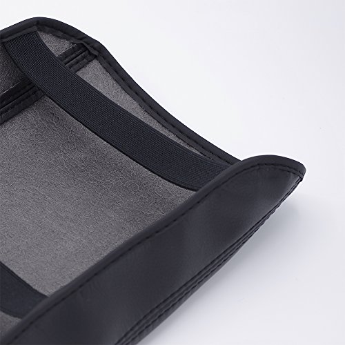 Kust fsx5662w Car Armrest Box Cover,Chevy Equinox Accessories Car Cusion,Auto Central Console Armrest Box Cover Fit for Chevrolet Equinox 2018 (Black-Black Stitches)