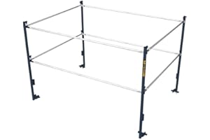 Metaltech 5ft.W x 7ft.D Scaffold Guardrail System - Model Number M-MG507K