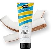 ShiKai Very Clean Body Lotion (Island Coconut, 8 oz) | Hydrating Skin Moisturizer for Dry Skin | With Niacinamide, Borage Oil, and Vitamin C & E