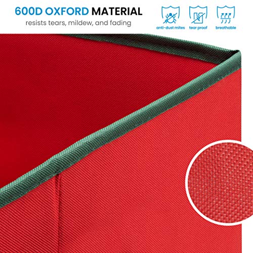 image for ZOBER Underbed Christmas Ornament Storage Box With Lide - Sturdy 600D 
