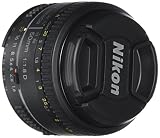 Nikon AF Nikkor 50mm - Objetivo para Nikon (distancia focal fija 50 mm, apertura f/1.8, diámetro: 63 mm) negro
